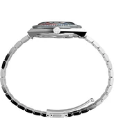 Timex Men's Quartz Analog Silver-Tone Stainless Steel Watch, 38mm
