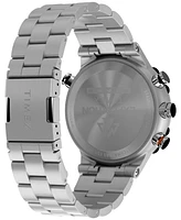 Timex Men's Quartz Analog Silver-Tone Stainless Steel Watch, 45mm