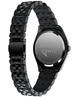 Timex Men's Quartz Analog Black Stainless Steel Watch, 36mm