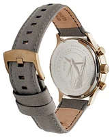 Avi-8 Men's Hawker Hurricane Classic Chronograph Beige Leather Strap Watch, 43.5mm