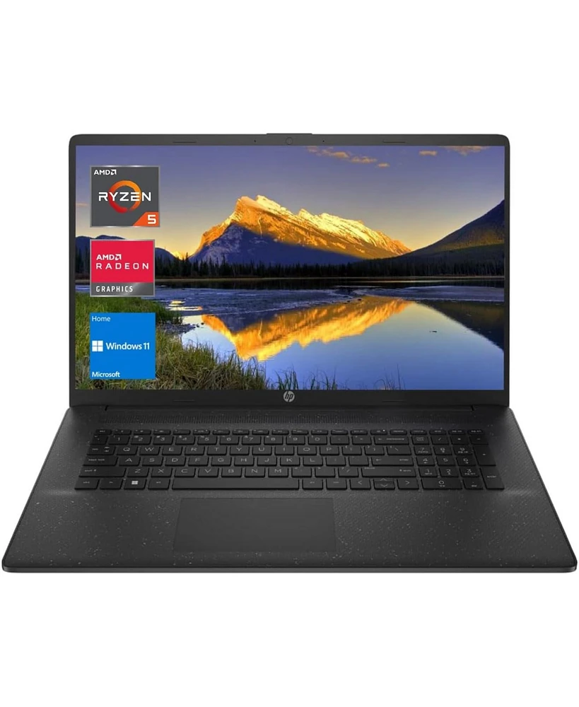 Hp Essential 17.3" Daily Traditional Laptop Amd Ryzen 5 7530U 8GB Ram Amd Radeon Graphics 512GB Ssd Storage Windows 11 Home Fhd 60Hz - Black