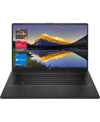 Hp Essential 17.3" Daily Traditional Laptop Amd Ryzen 5 7530U 8GB Ram Amd Radeon Graphics 512GB Ssd Storage Windows 11 Home Fhd 60Hz - Black