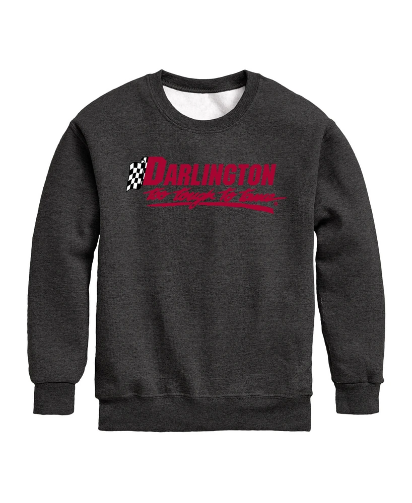 Hybrid Big Boys Nascar Darlington Graphic Crew Fleece Sweatshirt