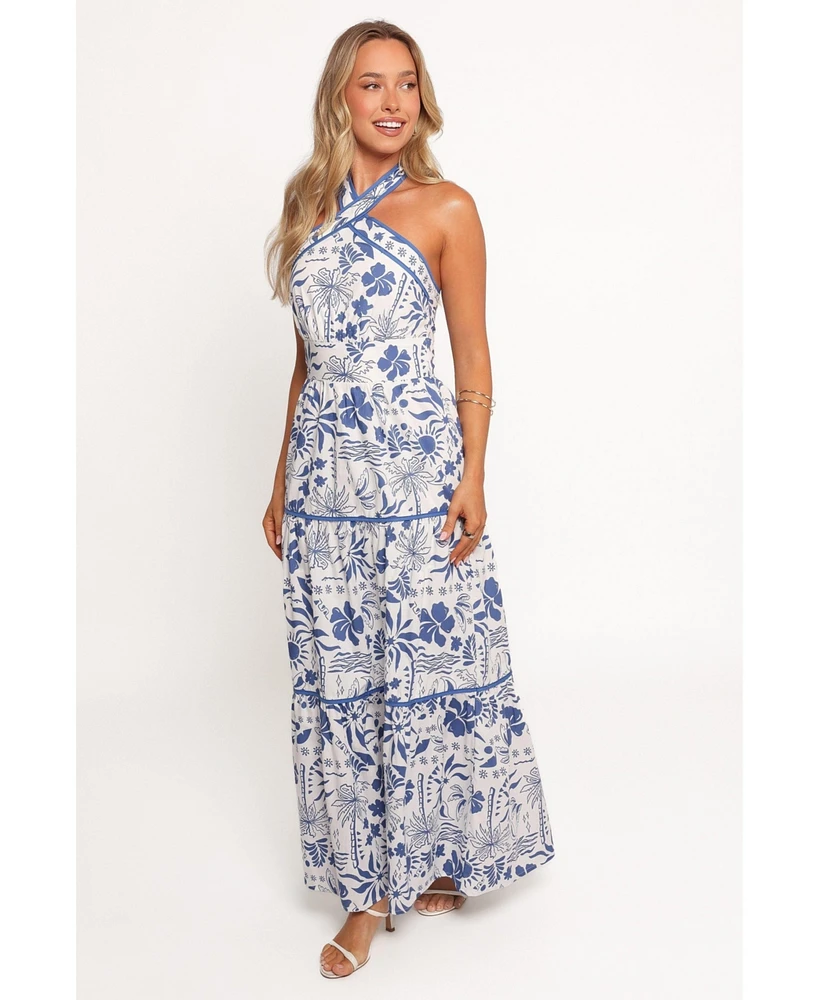 Petal and Pup Women's Fernanda Halterneck Maxi Dress