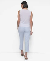 Dkny Petite Sleeveless Draped Cowlneck Top