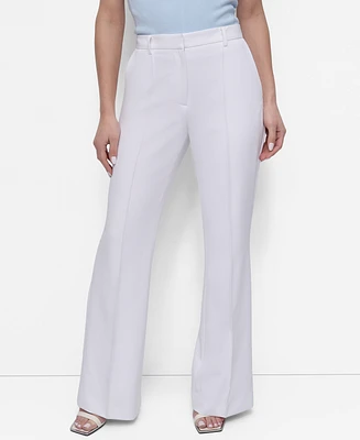 Dkny Petite Mid Rise Flare-Leg Pants