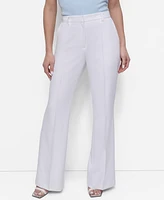 Dkny Petite Mid Rise Flare-Leg Pants