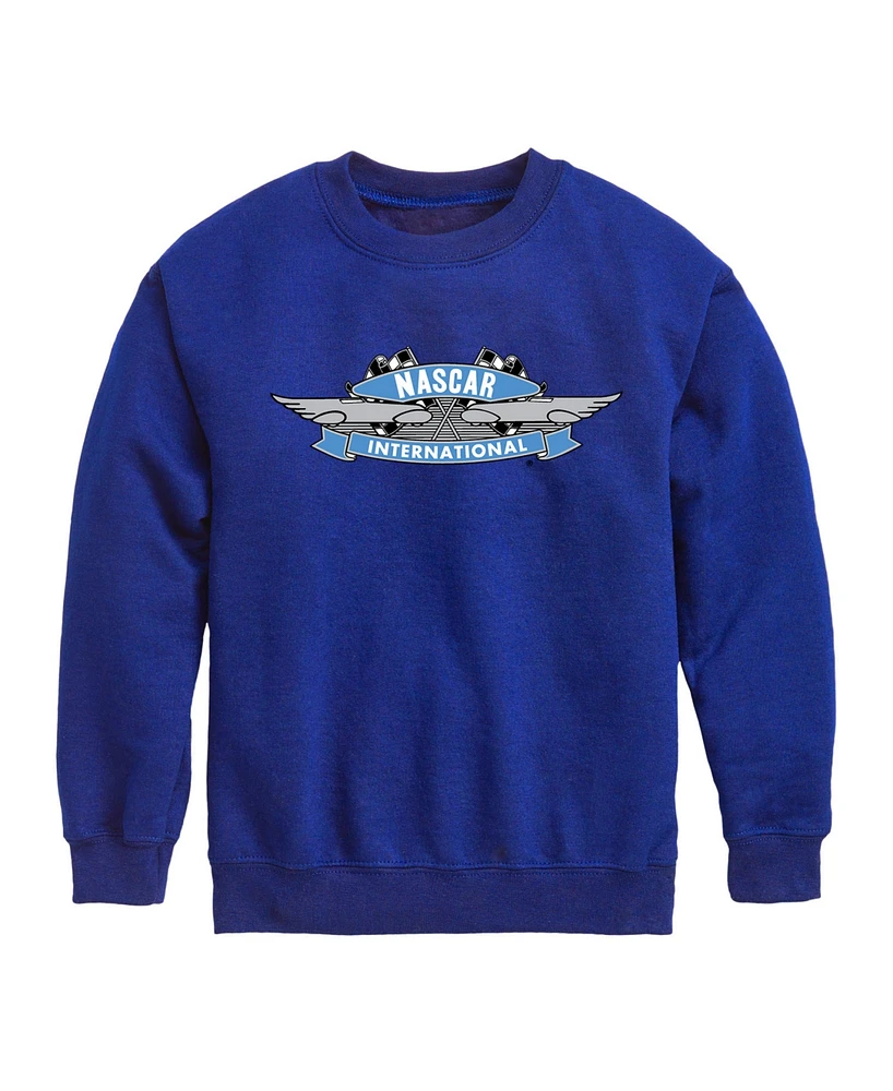 Hybrid Big Boys Nascar Logo Graphic Crew Fleece Sweatshirt