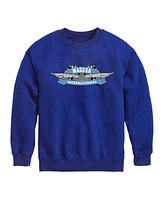 Hybrid Big Boys Nascar Logo Graphic Crew Fleece Sweatshirt