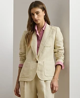 Lauren Ralph Petite Linen-Blend Twill Blazer