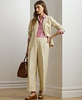 Lauren Ralph Petite Linen-Blend Twill Wide-Leg Pants