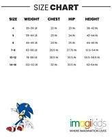 Sega Little Boys Sonic The Hedgehog Fleece Zip Up Hoodie