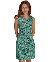 Tommy Hilfiger Women's Printed Sleeveless Knit Jersey Dress