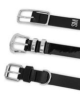 Steve Madden Pebble Polyurethane Puffy Buckle Belt