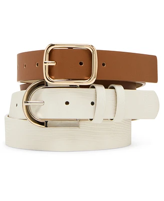 Steve Madden Lizard Polyurethane Buckle Belt