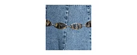 Steve Madden Oval Plate Chain Belt