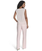 Calvin Klein Petite Sleeveless Cowlneck Top