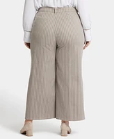 Nydj Plus Mona Wide Leg Trouser Ankle Jeans