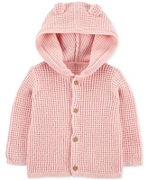 Carter's Baby Girls Cotton Hooded Cardigan