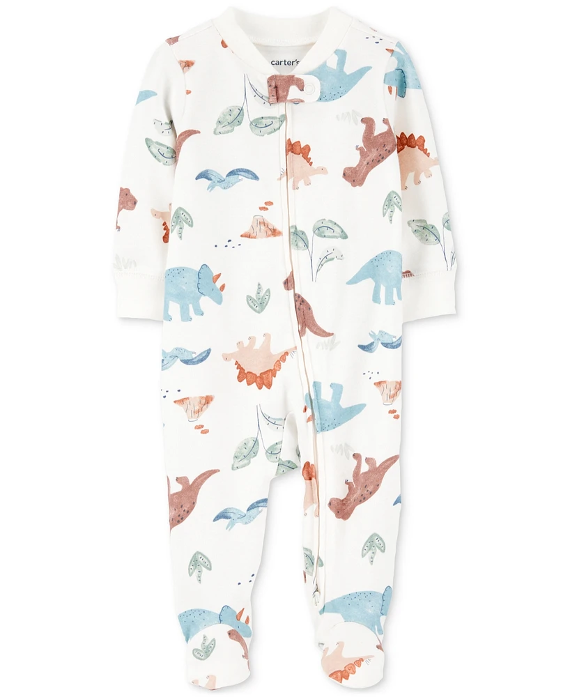 Carter's Baby Boys Cotton Dinosaur Sleep & Play Pajamas