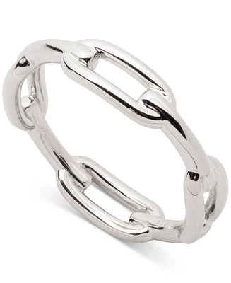 Lauren Ralph Lauren Sterling Silver Link Stack Ring