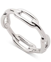 Lauren Ralph Lauren Sterling Silver Link Stack Ring