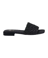 Gc Shoes Women's Kendra Woven Single Band Flat Sandals