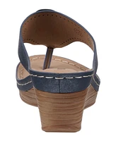 Gc Shoes Women's Willa Floral Wedge Sandals