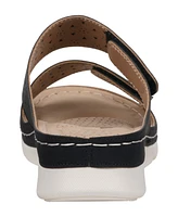 Gc Shoes Women's Verna Adjustable Double Strap Footbed Sandals