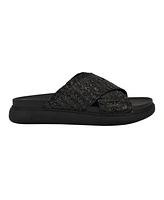 Calvin Klein Women's Pacen Woven Crisscross Flat Sandals