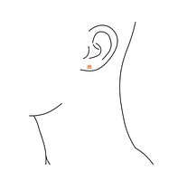 Bling Jewelry Golden Created Opal Round Solitaire Stud Earrings Gold Plated Sterling Silver 6MM