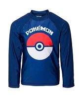Pokemon Boys Pikachu Rash Guard and Swim Trunks