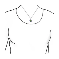 Bling Jewelry 2CTW Black Mystic Rainbow Cz Solitaire Pendant Necklace in Sterling Silver