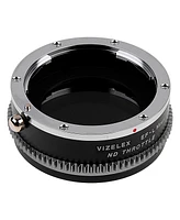 Fotodiox Vizelex Nd Throttle Lens Mount Adapter with Built-In Variable Nd 1 to 8 Stops Filter for Canon Eos Ef/Ef-s D/Slr Lens to Select-l-Mount Mirro