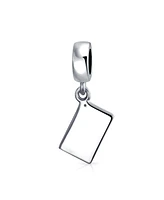 Bling Jewelry Bookkeeper Accountant Math Wiz Calculator Dangle Bead Charm Oxidized .925 Sterling Silver Fits European Bracelet
