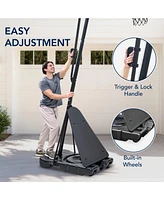 Best Choice Products Adjustable 4.4-10ft Basketball Hoop, Portable Goal w/Shatterproof Backboard