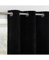 Isidora Velvet Magnetic Closure 100% Blackout Grommet Curtain Panel