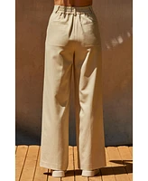 Crescent Women's Jasmine Pleated Trouser Pants