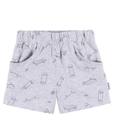 Gerber Toddler Boys 2-Piece T-Shirt and Shorts Set, Heather Skateboard