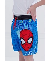 Spider-Man Boys Marvel Avengers Spidey and His Amazing Friends Upf 50+ Swim Trunks to