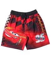 Cars Toddler Boys Disney Pixar Lightning McQueen Rash Guard and Swim Trunks Outfit Set