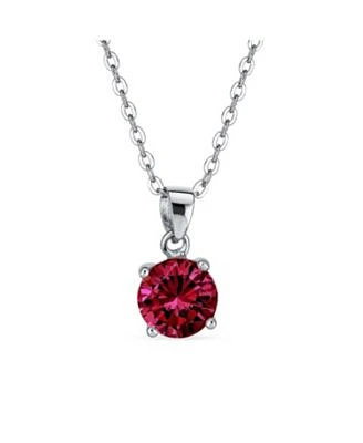 Bling Jewelry 1.5CTW Cubic Zirconia Classic Round Cz Solitaire Pendant .925 Sterling Silver