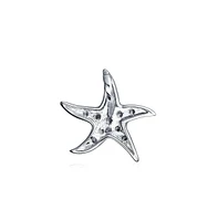 Bling Jewelry Pave Cz Starfish Pendant Necklace Sterling Silver Nautical Beach Vacation Jewelry