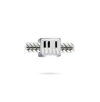 Bling Jewelry Piano Keys Charm Bead Music Students in Sterling Silver European Bracelets
