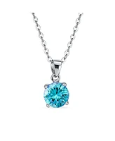Bling Jewelry 1.5CTW Cubic Zirconia Classic Round Cz Solitaire Pendant .925 Sterling Silver