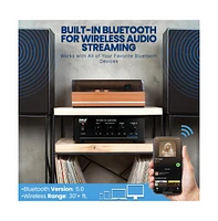 Pyle 60W Power Amplifier with Bluetooth, Fm Radio & Usb - PCM30A