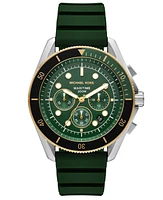 Michael Kors Men's Maritime Chronograph Green Silicone Watch, 45mm