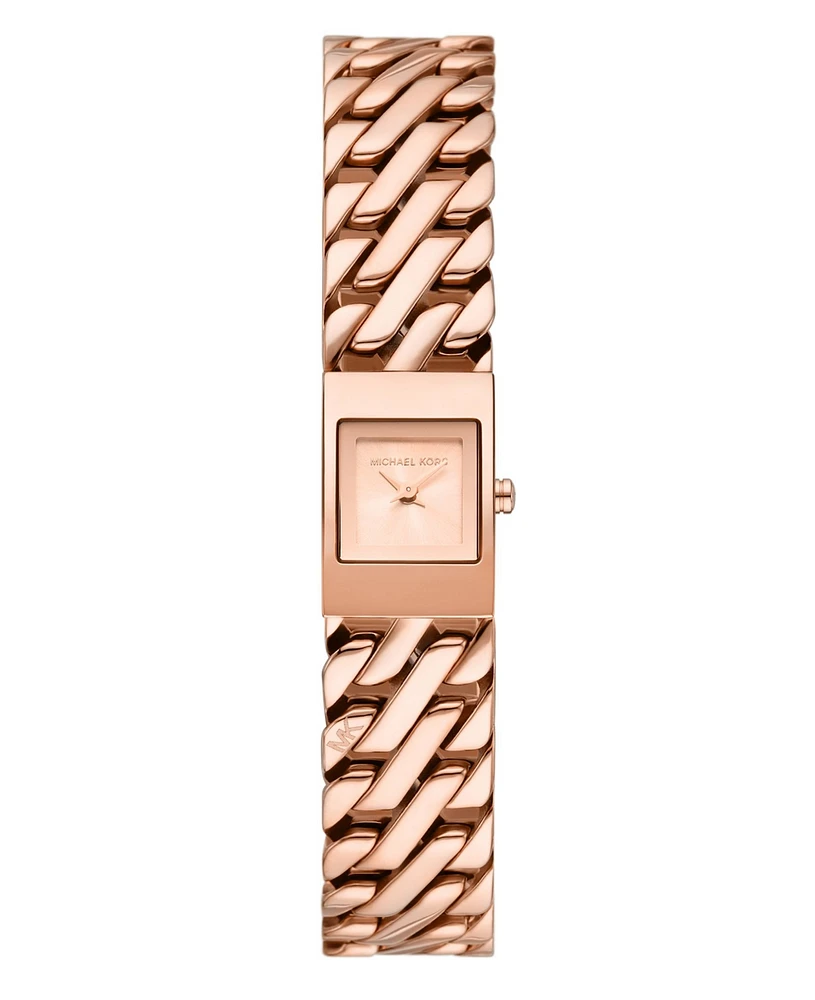 Michael Kors Women's Darrington Rose Gold-Tone Stainless Steel Watch, 14mm
