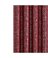 Kate Aurora 2 Piece Grommet Top Moroccan Sparkly Burgundy Light Reducing Window Curtain Panels