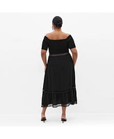 City Chic Plus Aura Midi Dress